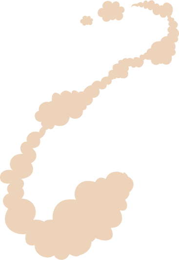 curved vertical long beige cloud PNG, SVG