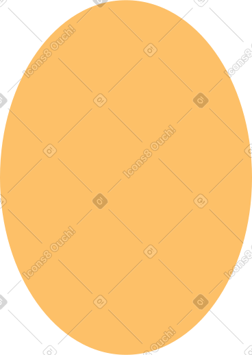 Orange ellipse PNG, SVG