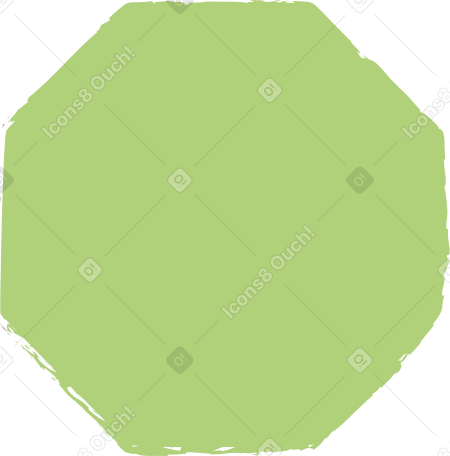 green octagon Illustration in PNG, SVG