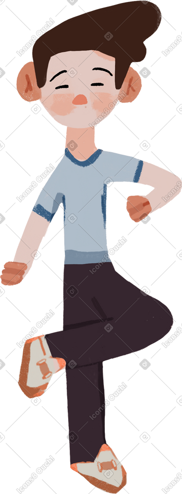 睡着的男孩坐起来拿着东西 PNG, SVG