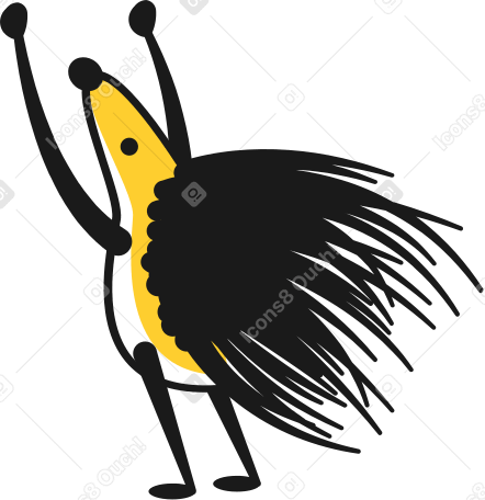 ежик дикобраза в PNG, SVG