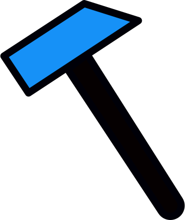 Blauer hammer PNG, SVG