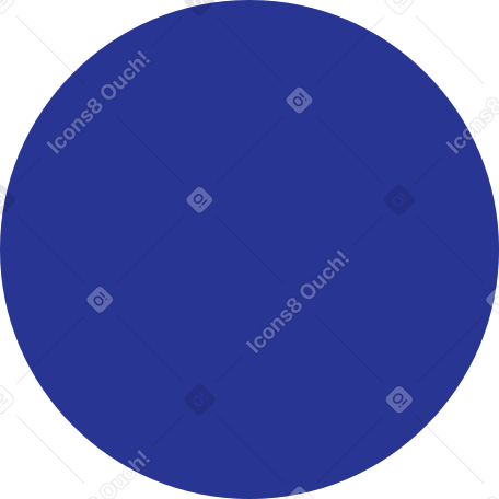 Círculo azul escuro PNG, SVG