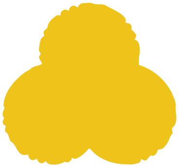 Yellow trefoil PNG、SVG