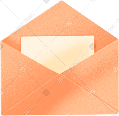 orange open letter в PNG, SVG