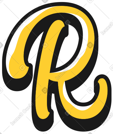 大写字母 r PNG, SVG