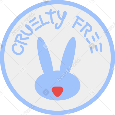 cruelty free sign Illustration in PNG, SVG