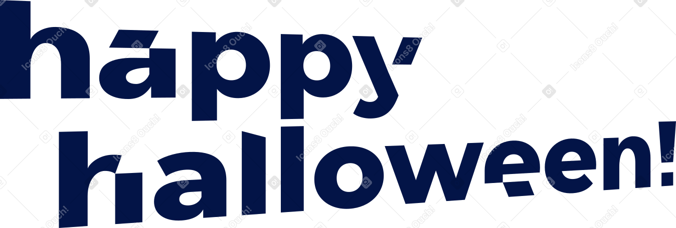 Testo felice scritta di halloween PNG, SVG