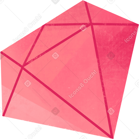 pink diamond luxurious accessory Illustration in PNG, SVG