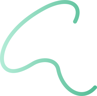 Courbe dégradée verte en forme de c PNG, SVG