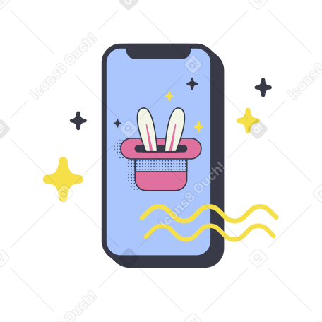 Magic in your phone PNG, SVG