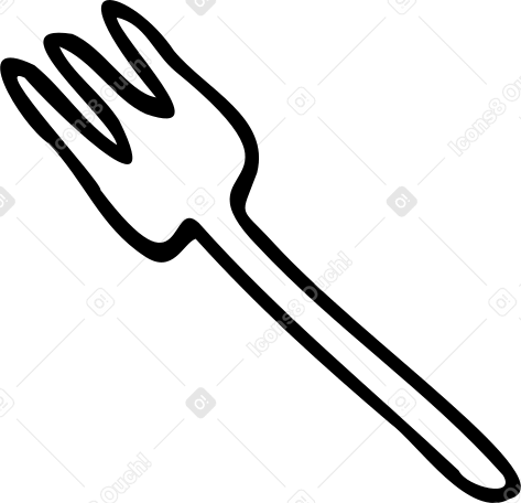 small fork PNG, SVG
