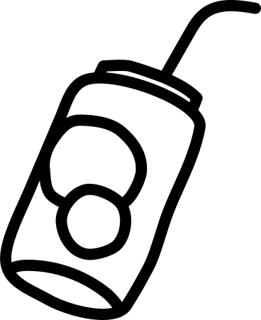 빨대와 함께 차가운 음료 PNG, SVG