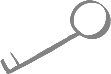 big gray key PNG, SVG