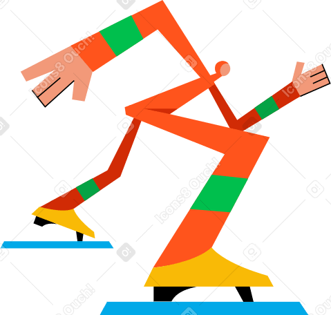 male skater Illustration in PNG, SVG