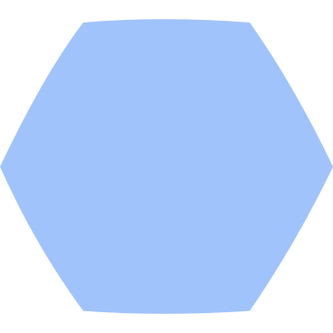 hexagon blue PNG, SVG