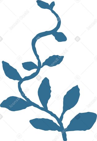 branch with leaves decoration Illustration in PNG, SVG