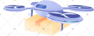 Drone deliverer PNG, SVG