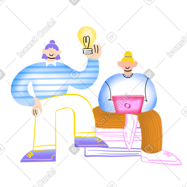 Two people got an idea while brainstorming and working PNG, SVG