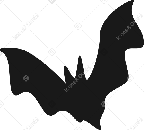 black bat Illustration in PNG, SVG