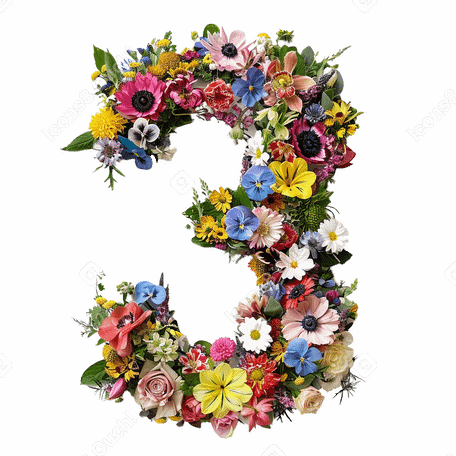 Numéro de fleur PNG, SVG