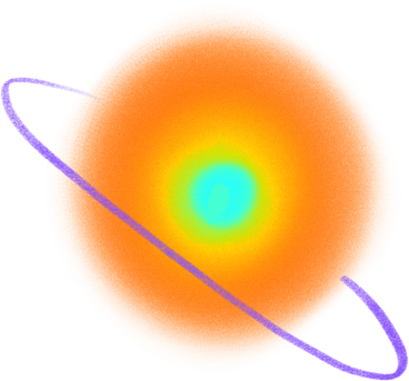 orange planet with ring PNG, SVG