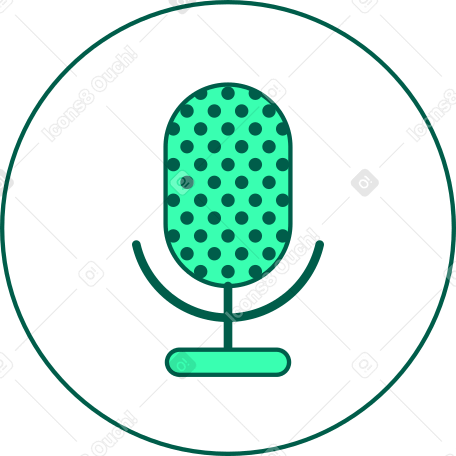 ícone de microfone PNG, SVG