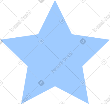 Light blue star PNG, SVG