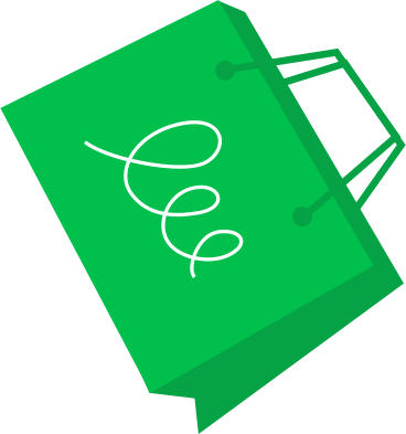 green bag PNG, SVG