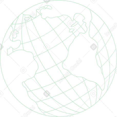 linear globe PNG, SVG