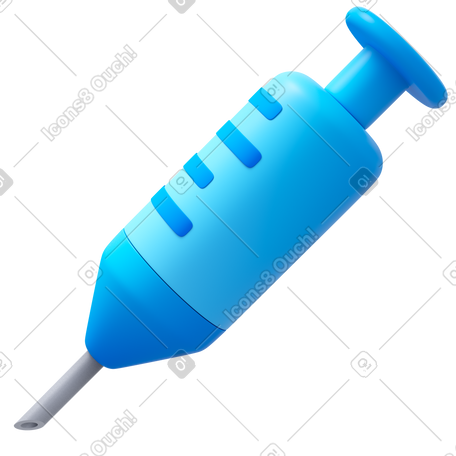 3D syringe PNG, SVG