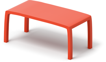Красный стол в PNG, SVG