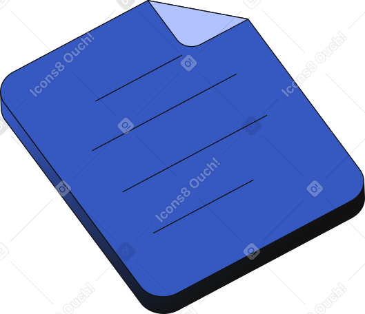 document icon Illustration in PNG, SVG