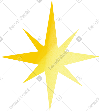 yellow star PNG, SVG