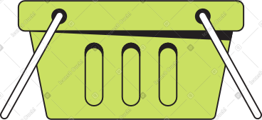 Empty shopping basket PNG, SVG