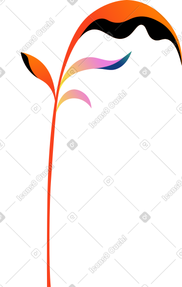 五颜六色的植物 PNG, SVG