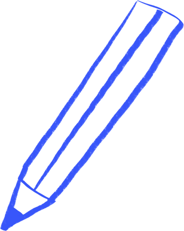 blue lined pencil PNG, SVG