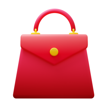 red purse PNG, SVG