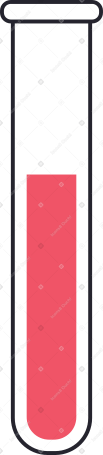 test tube with liquid Illustration in PNG, SVG