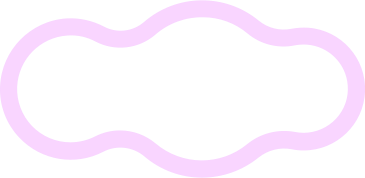 pink outline cloud PNG, SVG