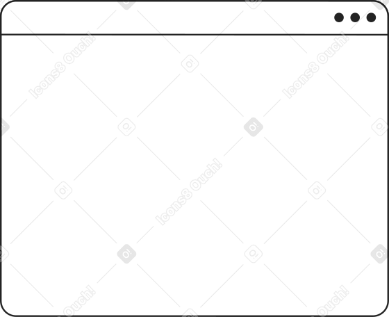 empty big browser Illustration in PNG, SVG