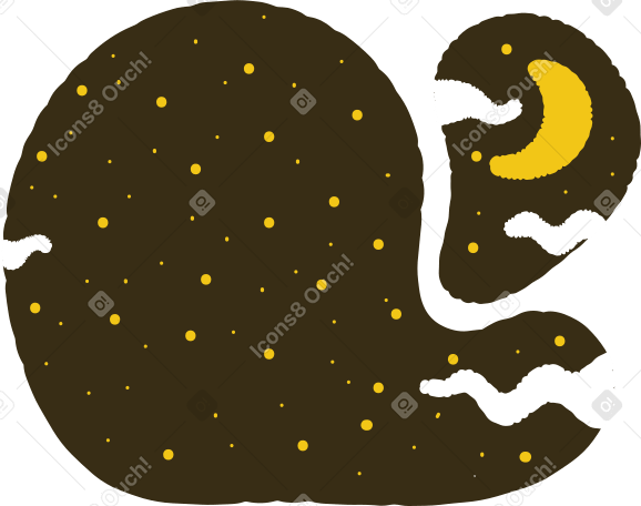 night Illustration in PNG, SVG