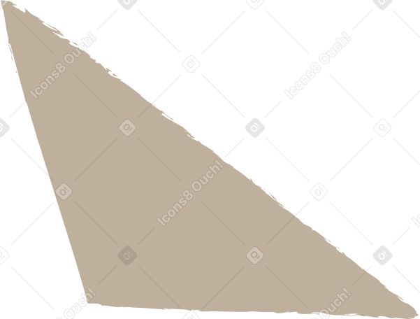 Triângulo escaleno cinza claro PNG, SVG