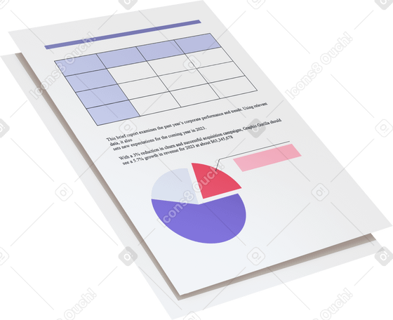 financial reports PNG、SVG