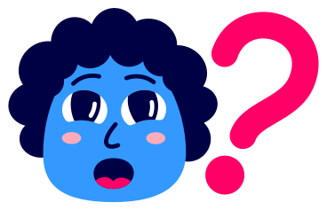 lettering sticker question animated illustration in GIF, Lottie (JSON), AE