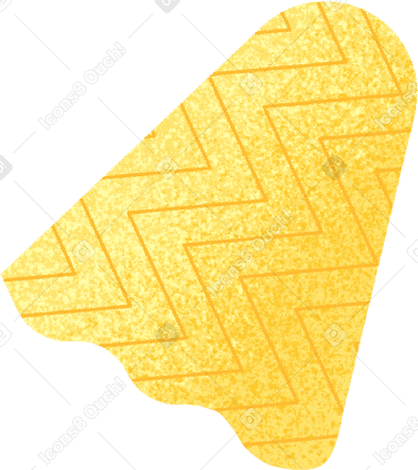 yellow rhombic sleeve PNG, SVG