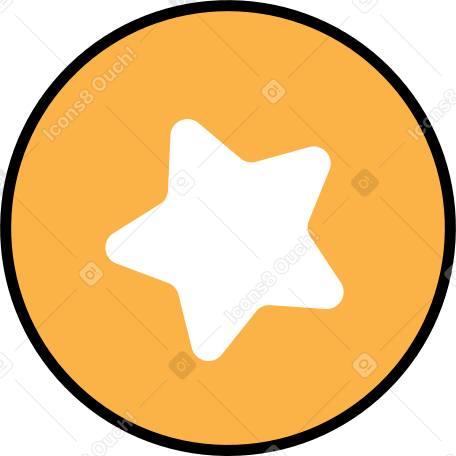 star social media icon Illustration in PNG, SVG