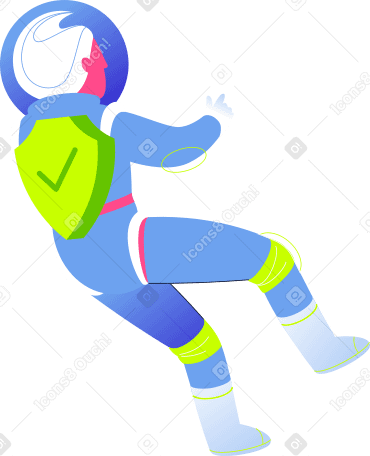 astronaut woman PNG, SVG