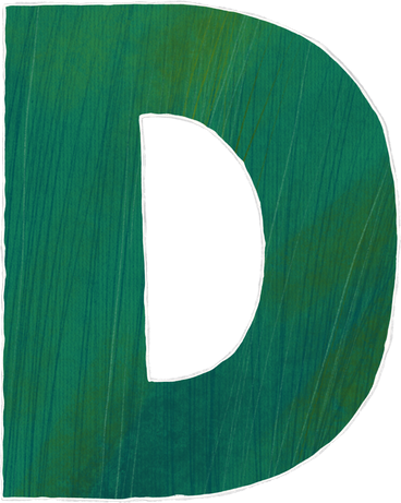large green letter d PNG, SVG