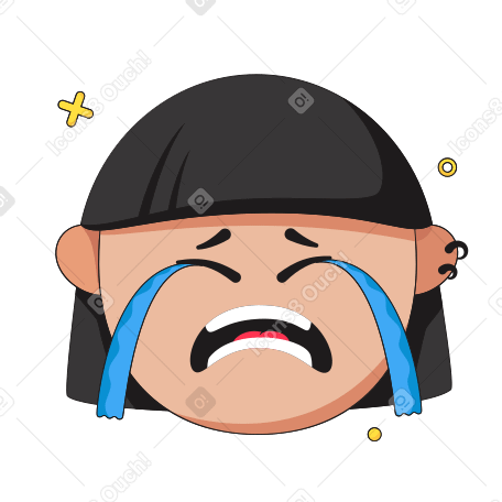 Loudly Crying Face PNG, SVG